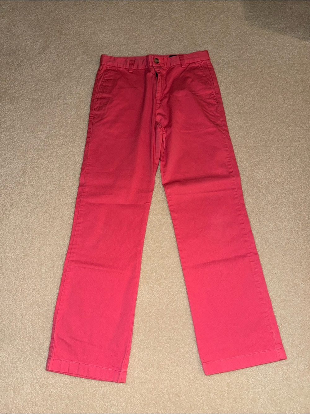 Boy’s Vineyard Vines Coral Pink Straight Chinos